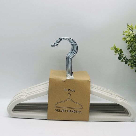 15 Pack Baby Hangers Childrens, Kids Hangers with Velvet Hangers 11 Inch - Picture 1 of 4